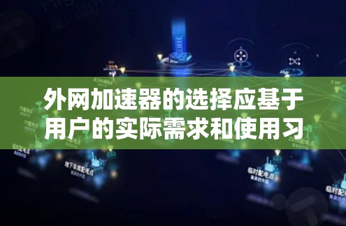外网加速器的选择应基于用户的实际需求和使用习惯。以下是一些推荐的外网加速器工具，每个工具都有其独特的优势和适用场景