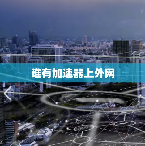 谁有加速器上外网