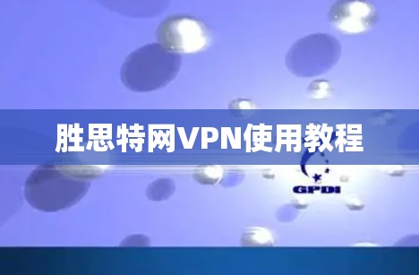 胜思特网VPN使用教程