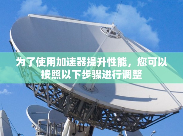 为了使用加速器提升性能，您可以按照以下步骤进行调整