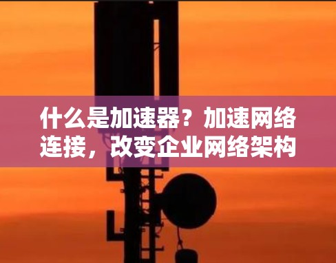 什么是加速器？加速网络连接，改变企业网络架构